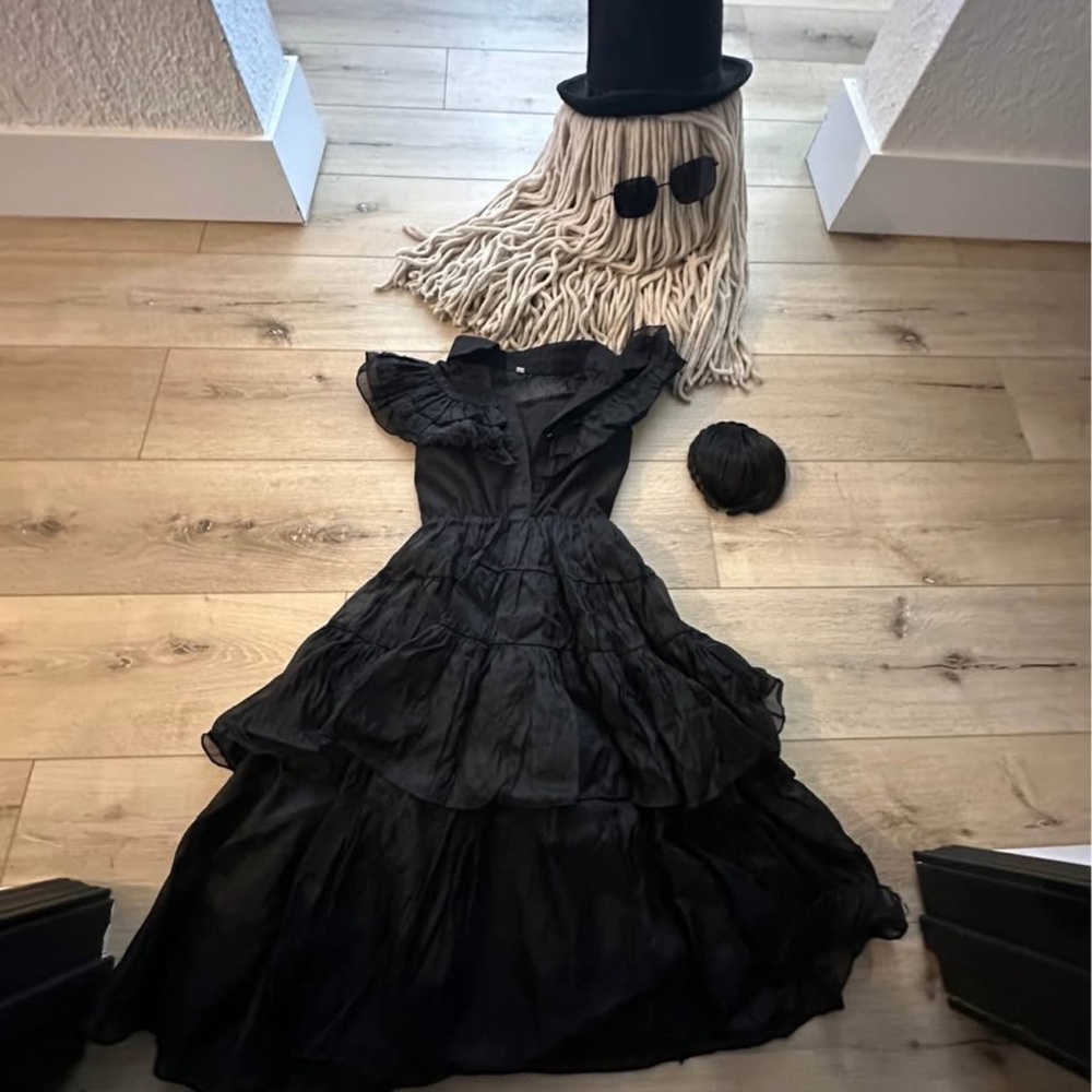 SOLD!!!!! Elegant Black Ruffled Dress